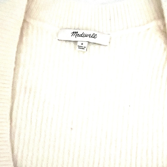 Madewell Women's SoftWool Ribbed Square-Neck Pullover Sweater. - Picture 4 of 6